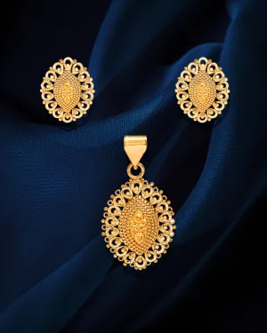22 KT Designer Gold Pendant Set (D144)