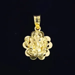 22 KT Gold Unisex Lord Ganesha Pendant (D18)