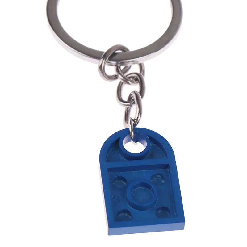 2Pcs Cute Love Heart Brick Keychain