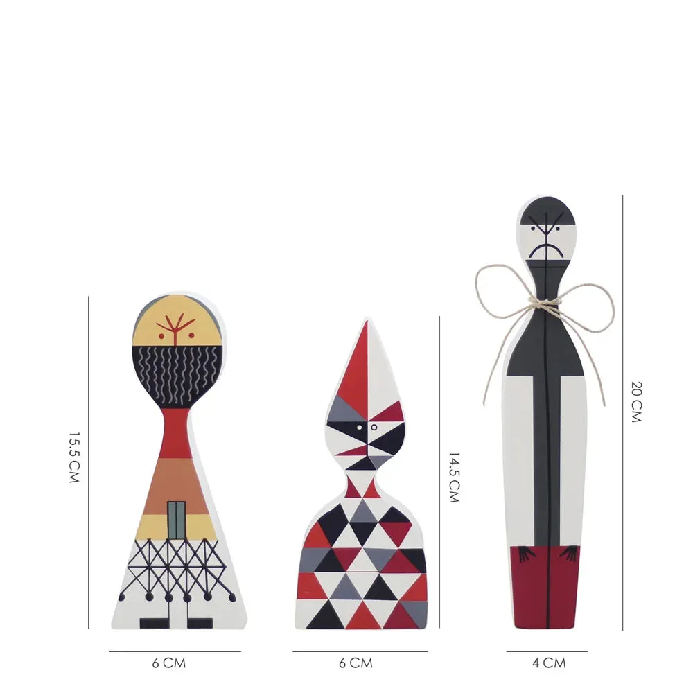 3 Pieces Home Decorative Craft  Wooden Decor Figurines