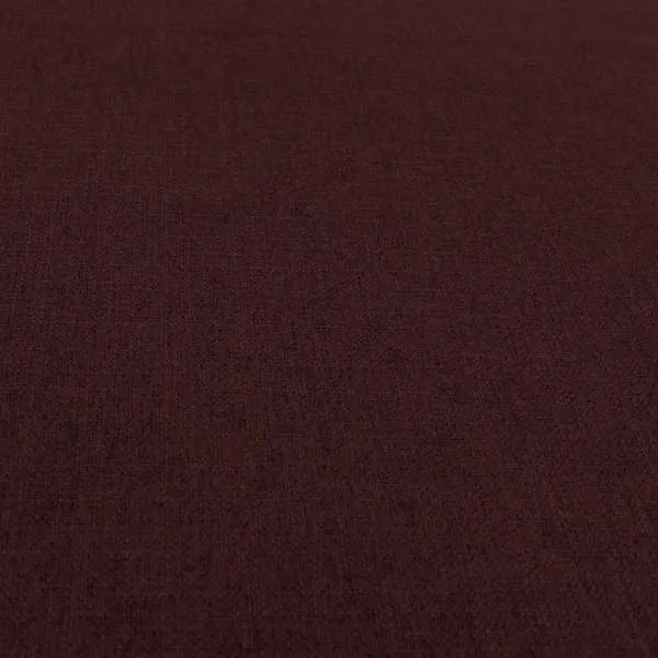 Abbotsford Super Soft Basket Weave Material Dual Purpose Upholstery Curtains Fabric In Red Burgundy - Handmade Cushions