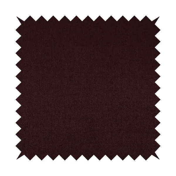 Abbotsford Super Soft Basket Weave Material Dual Purpose Upholstery Curtains Fabric In Red Burgundy - Handmade Cushions