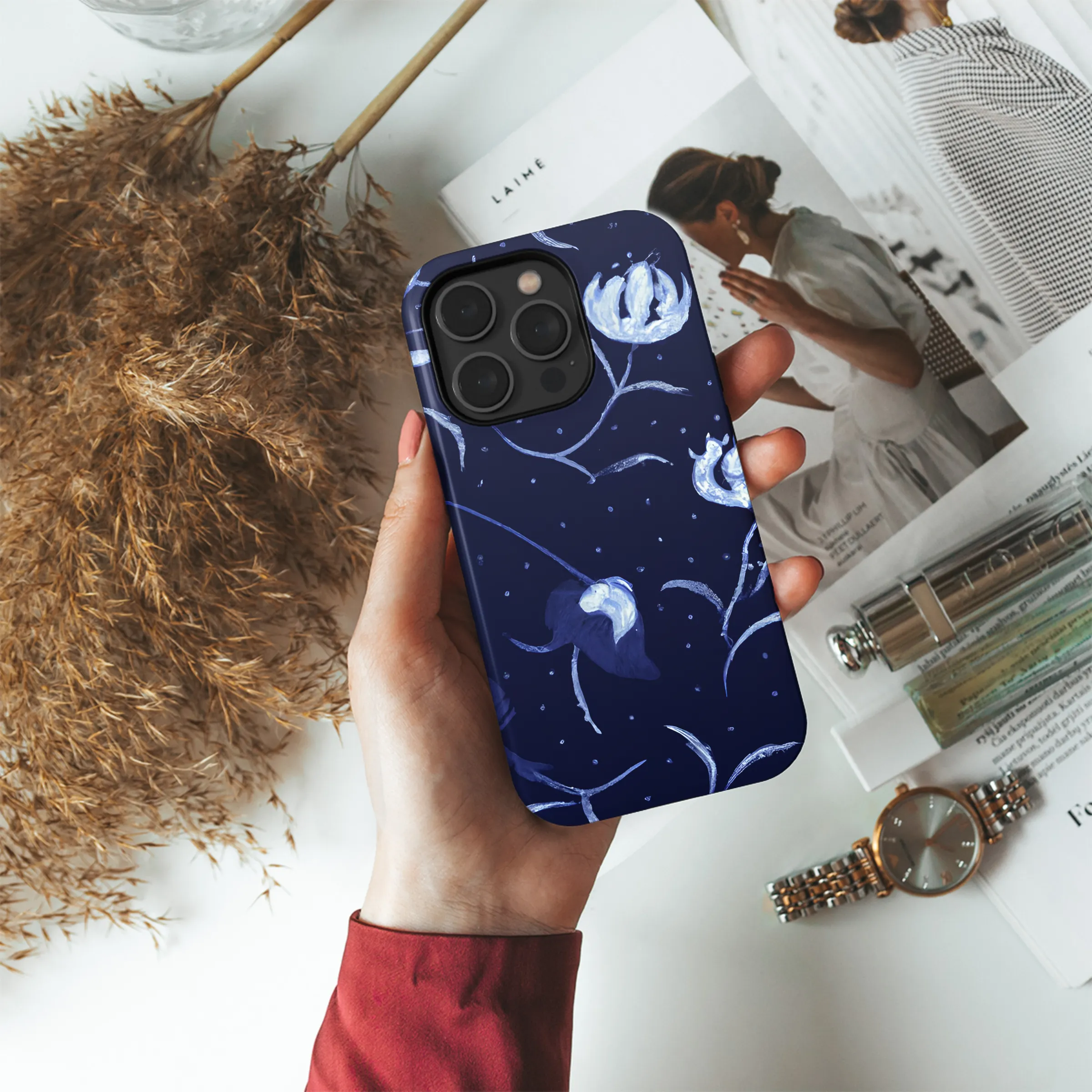 Abstract Chintz Floral Phone Case iPhone Samsung Cover Pixel 3459