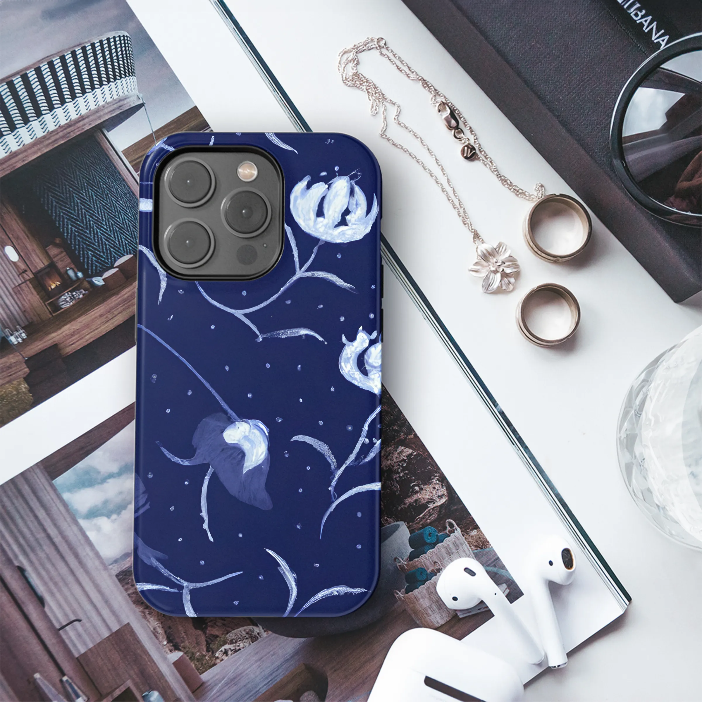 Abstract Chintz Floral Phone Case iPhone Samsung Cover Pixel 3459