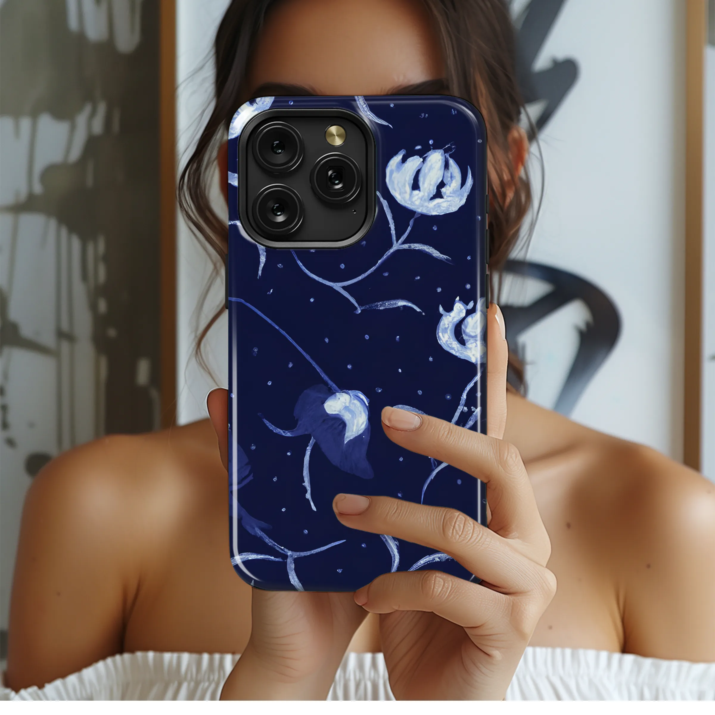 Abstract Chintz Floral Phone Case iPhone Samsung Cover Pixel 3459