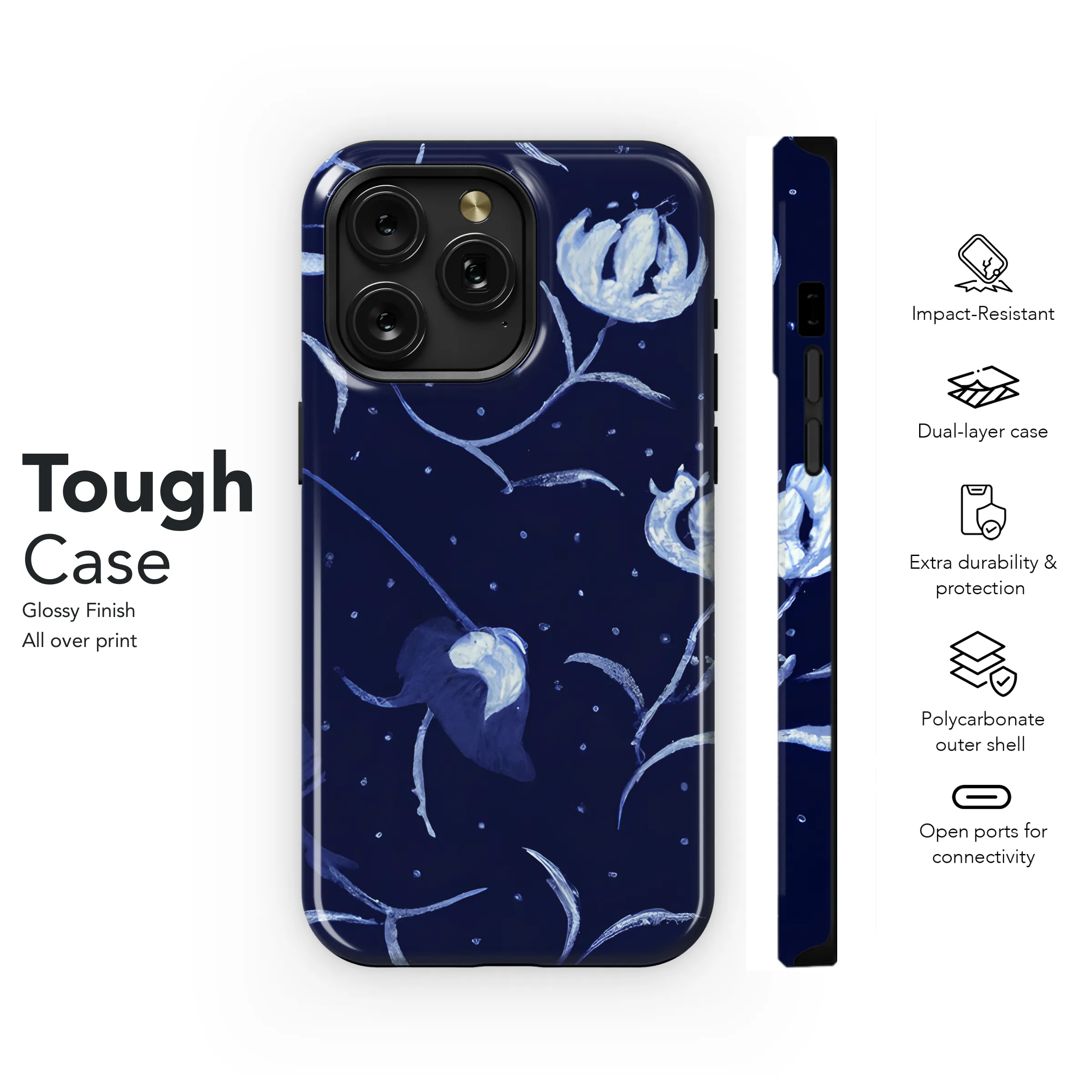 Abstract Chintz Floral Phone Case iPhone Samsung Cover Pixel 3459