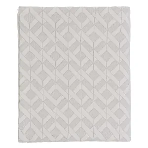 Aldeia Cotton Quilt [Light cream/Black]