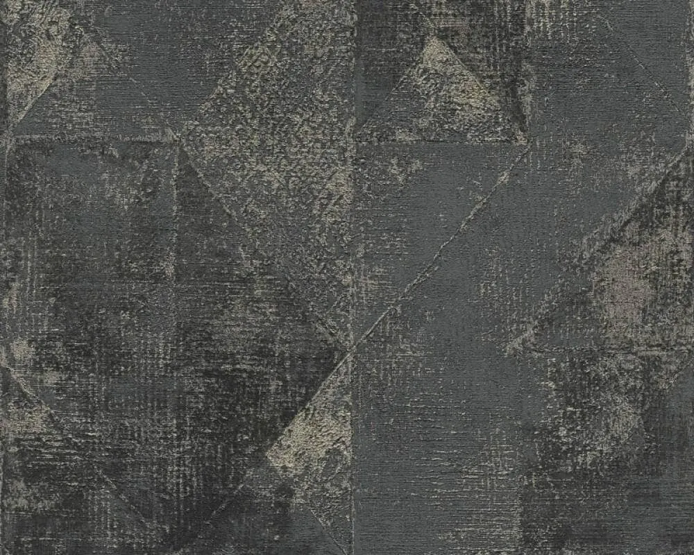 AS Creations Profitex Industrial Geometric Wallpaper Black - 38976-7