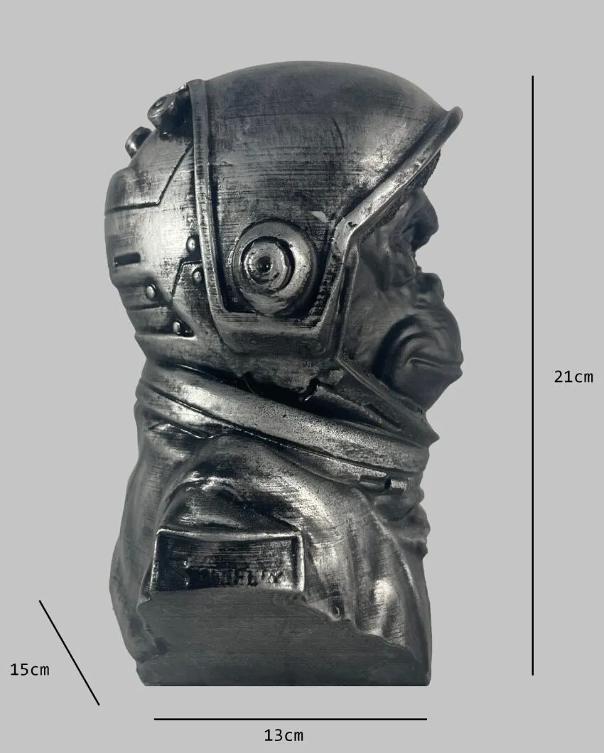 Astro Monkey Ceramic Statue