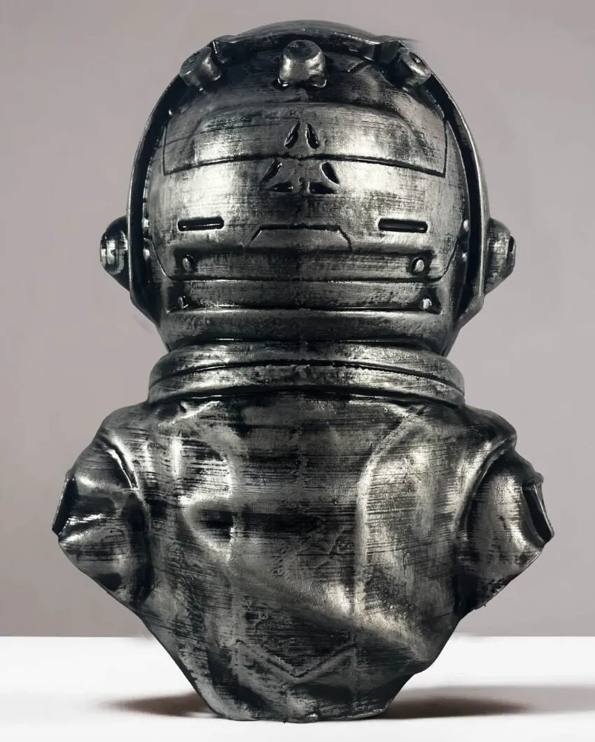 Astro Monkey Ceramic Statue