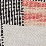 Bahadri Cushion [Natural white/Black/Papaya]