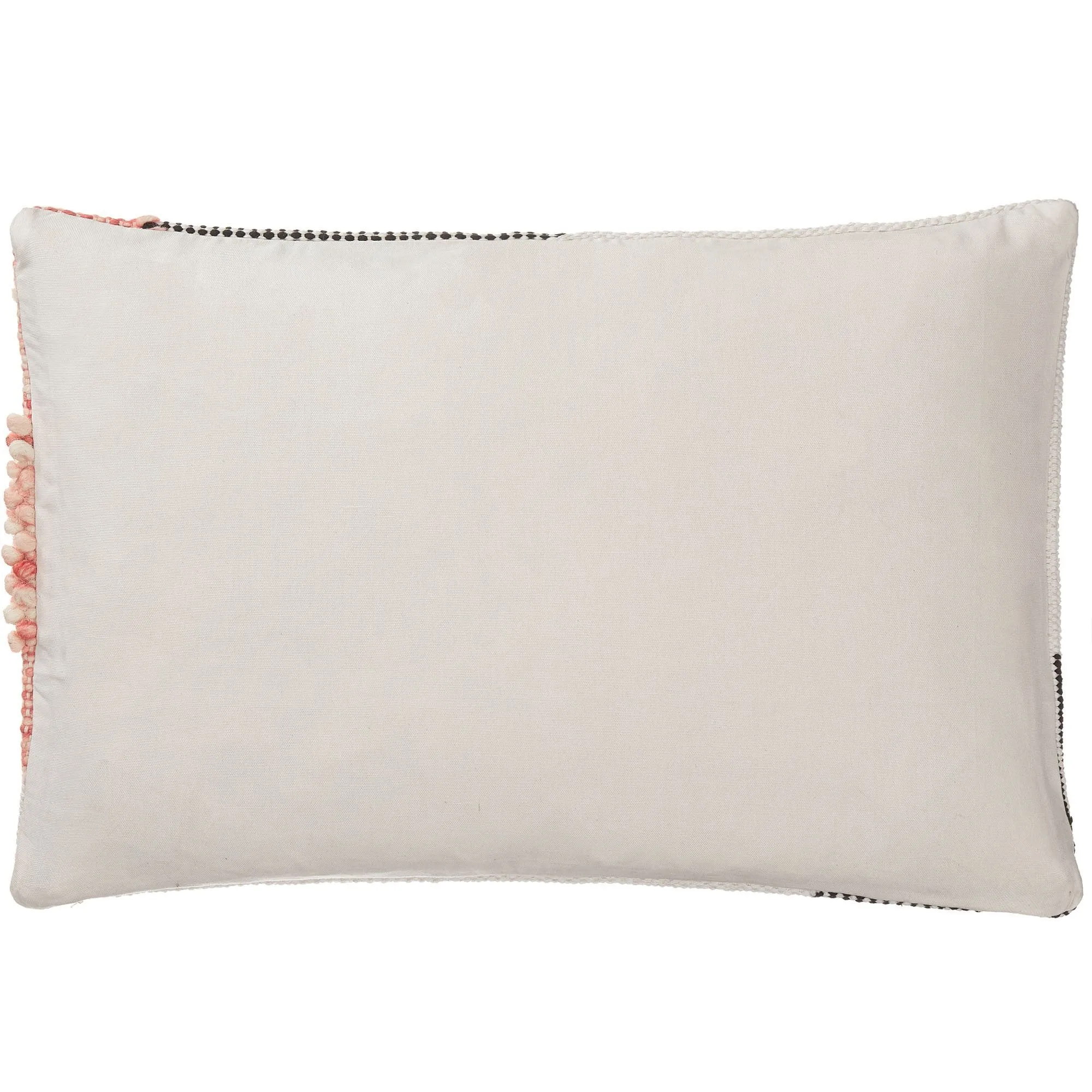 Bahadri Cushion [Natural white/Black/Papaya]