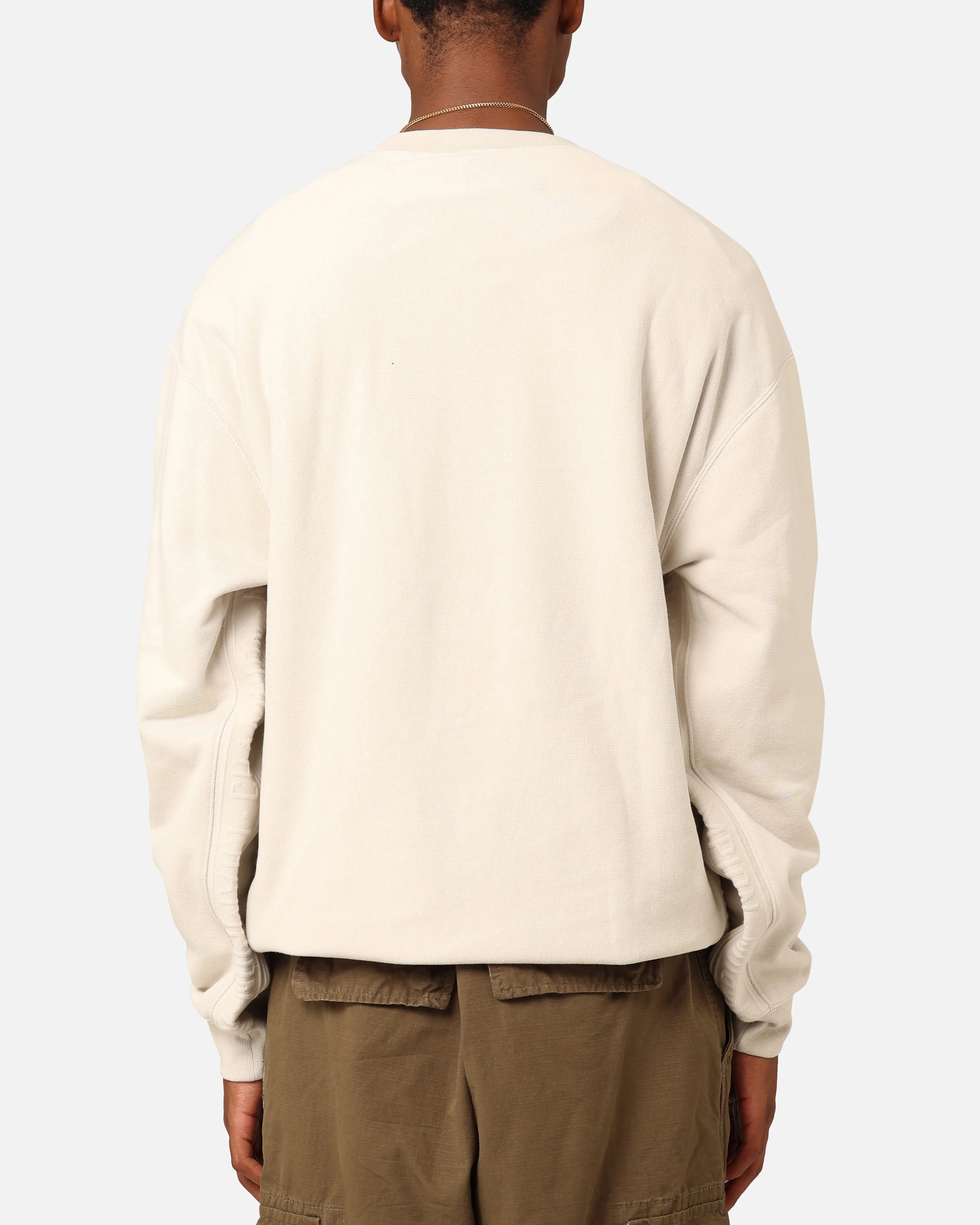 Champion Reverse Weave Terry Tape Crewneck Stone