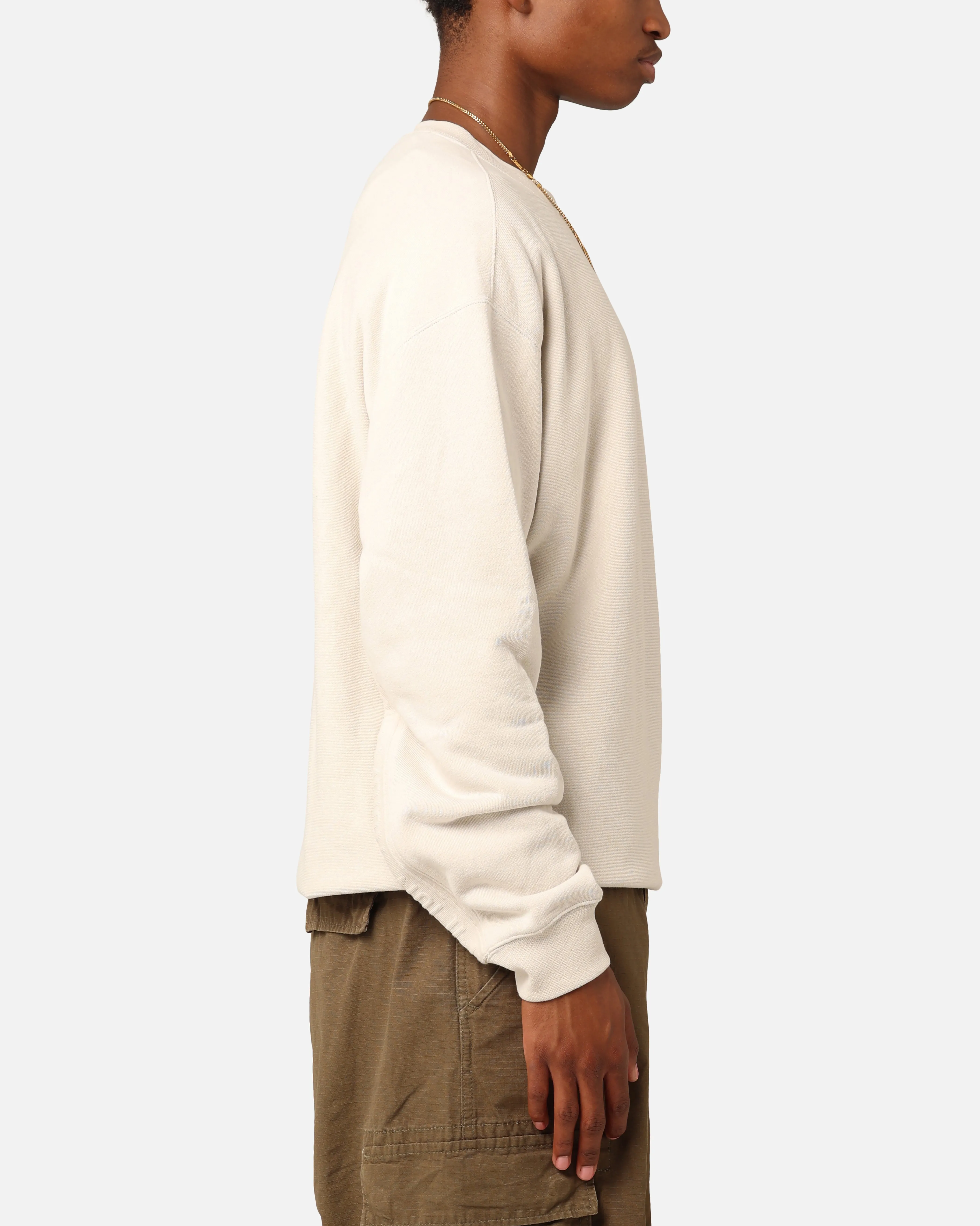 Champion Reverse Weave Terry Tape Crewneck Stone