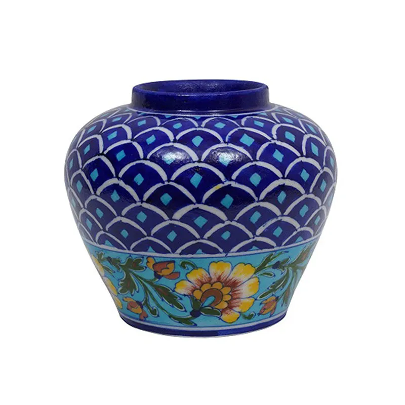 Cobalt Handpainted Vase