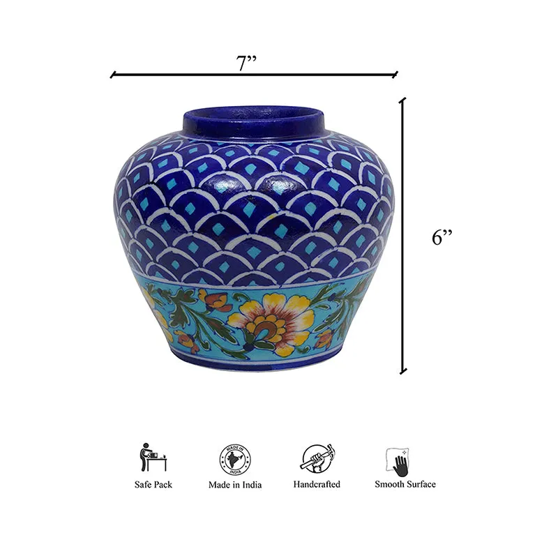 Cobalt Handpainted Vase
