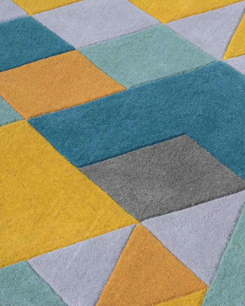 Colorful Artistic Hand Tufted Wool Carpet