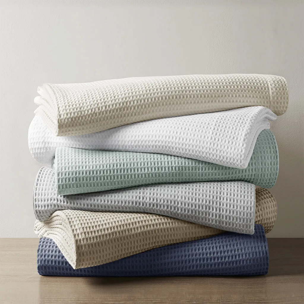 Cotton Waffle Weave Cotton Blanket