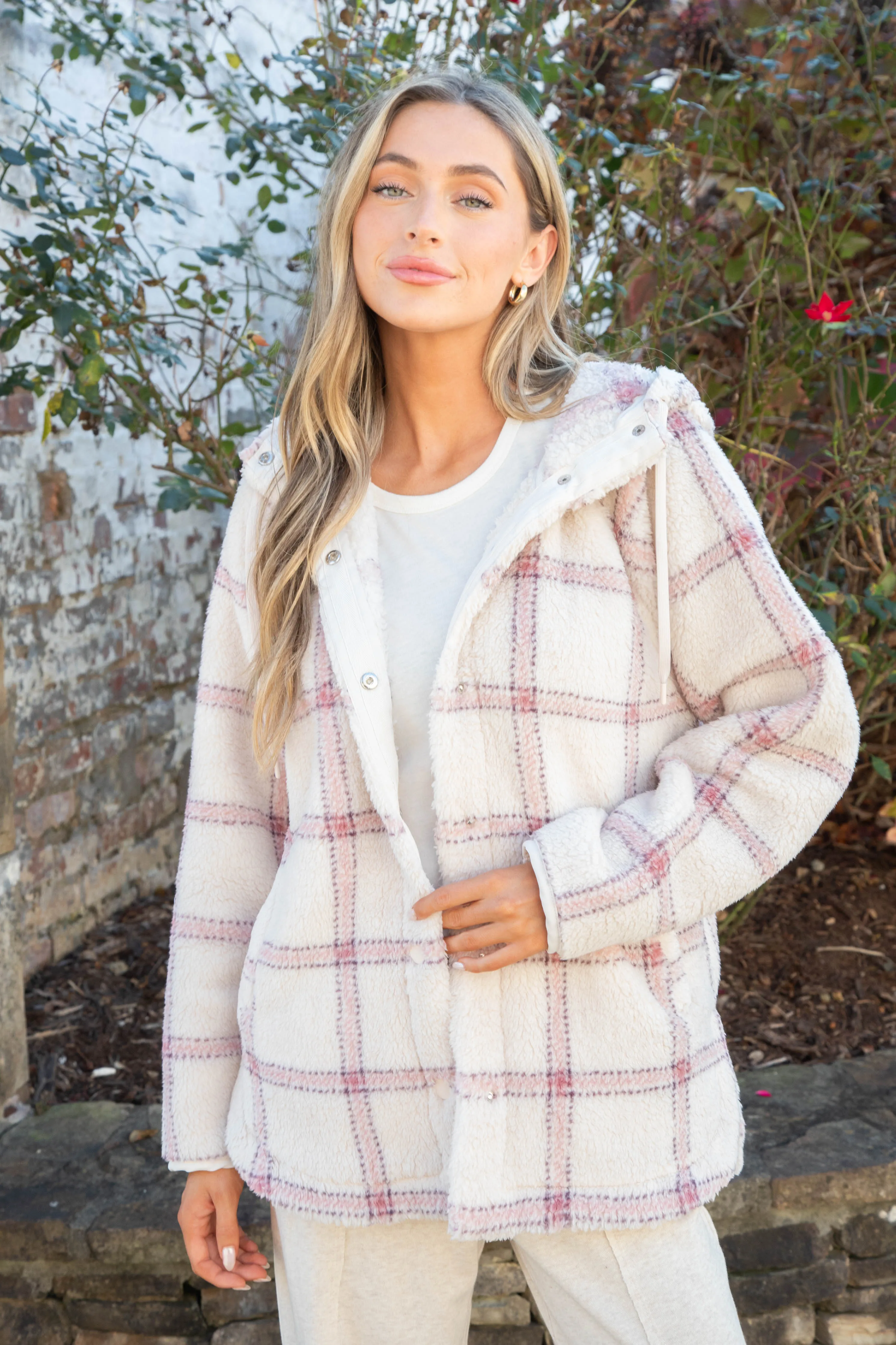 Cross Country Plaid Jacket, Winter White | Z Supply