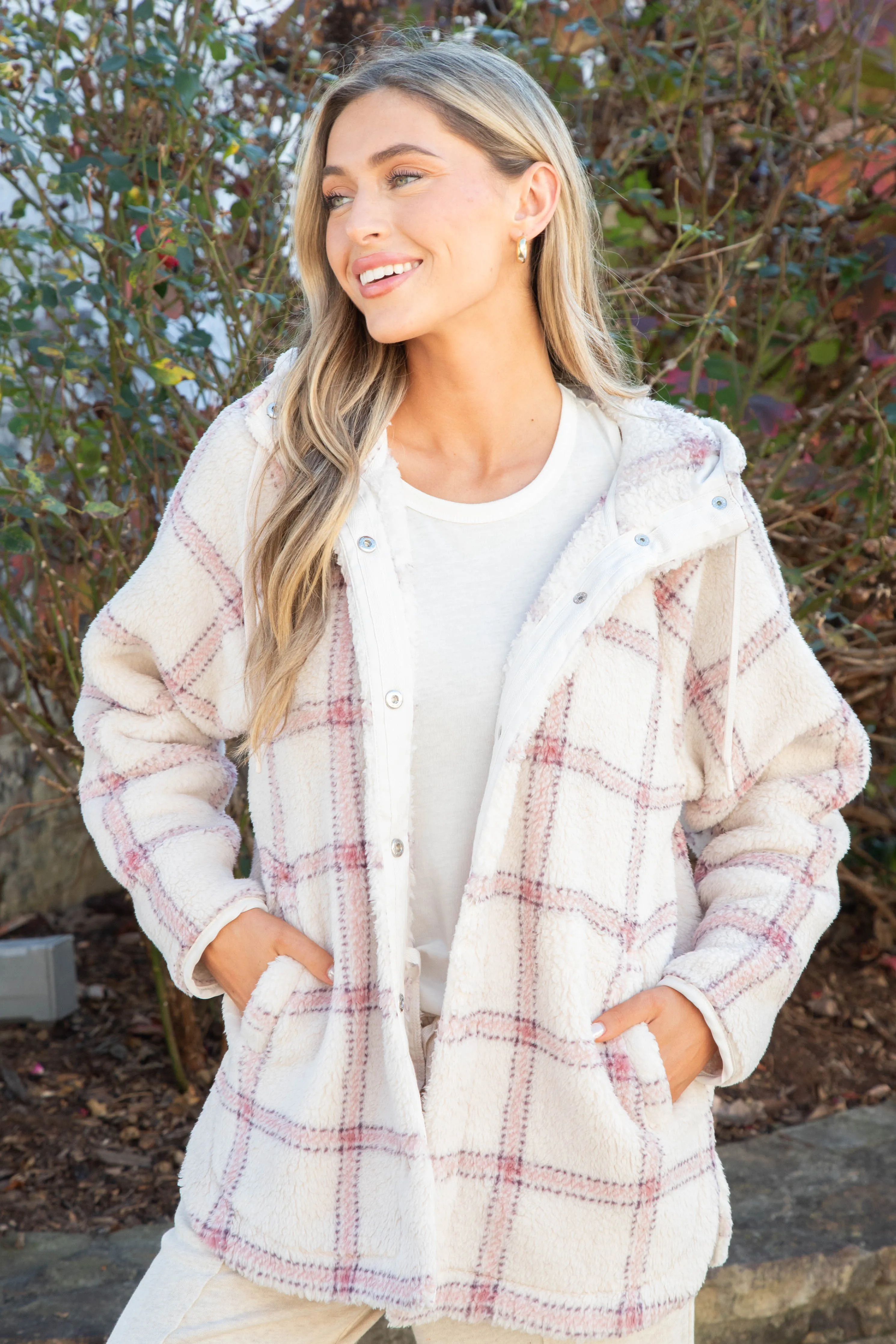 Cross Country Plaid Jacket, Winter White | Z Supply
