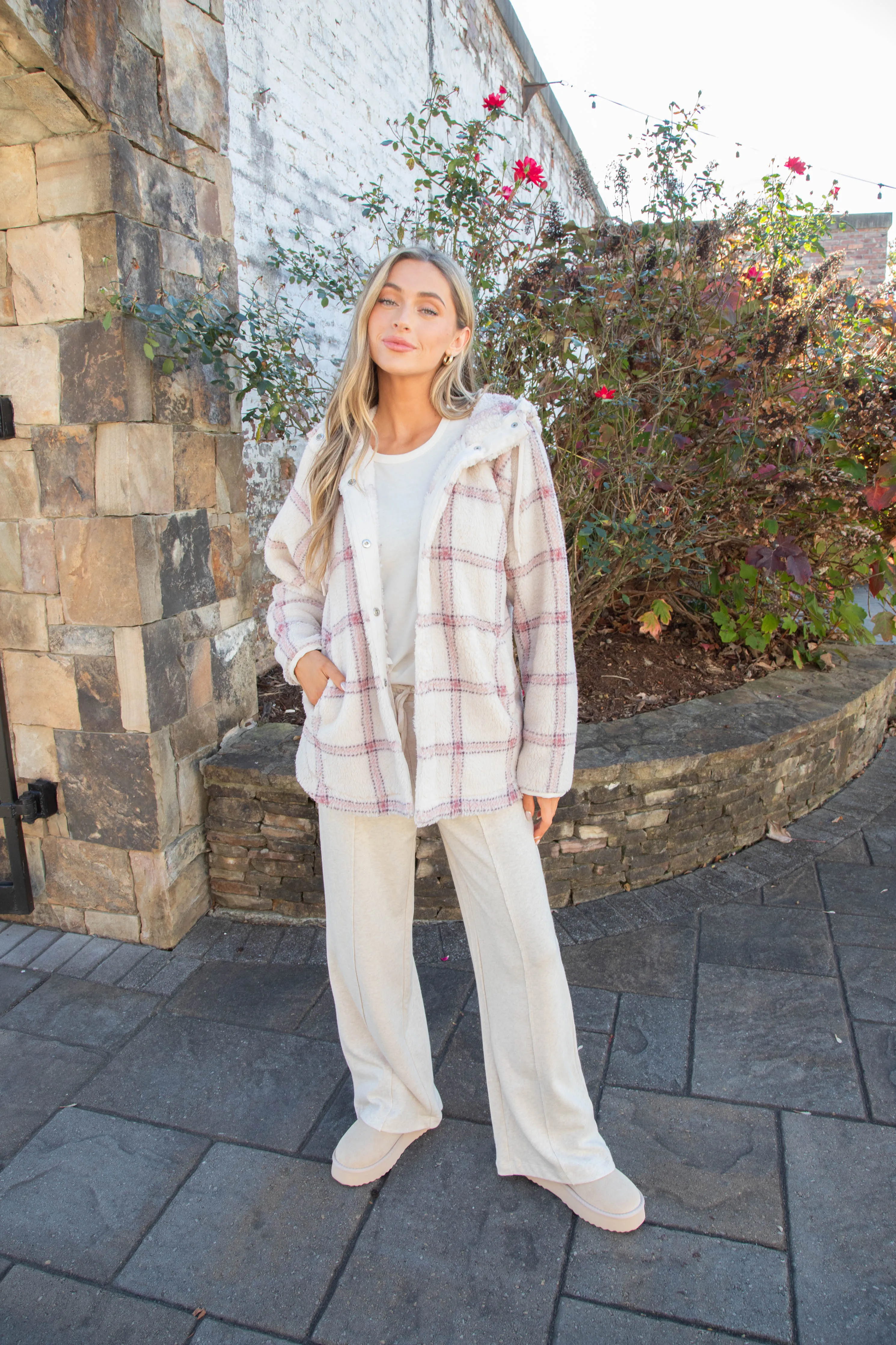 Cross Country Plaid Jacket, Winter White | Z Supply
