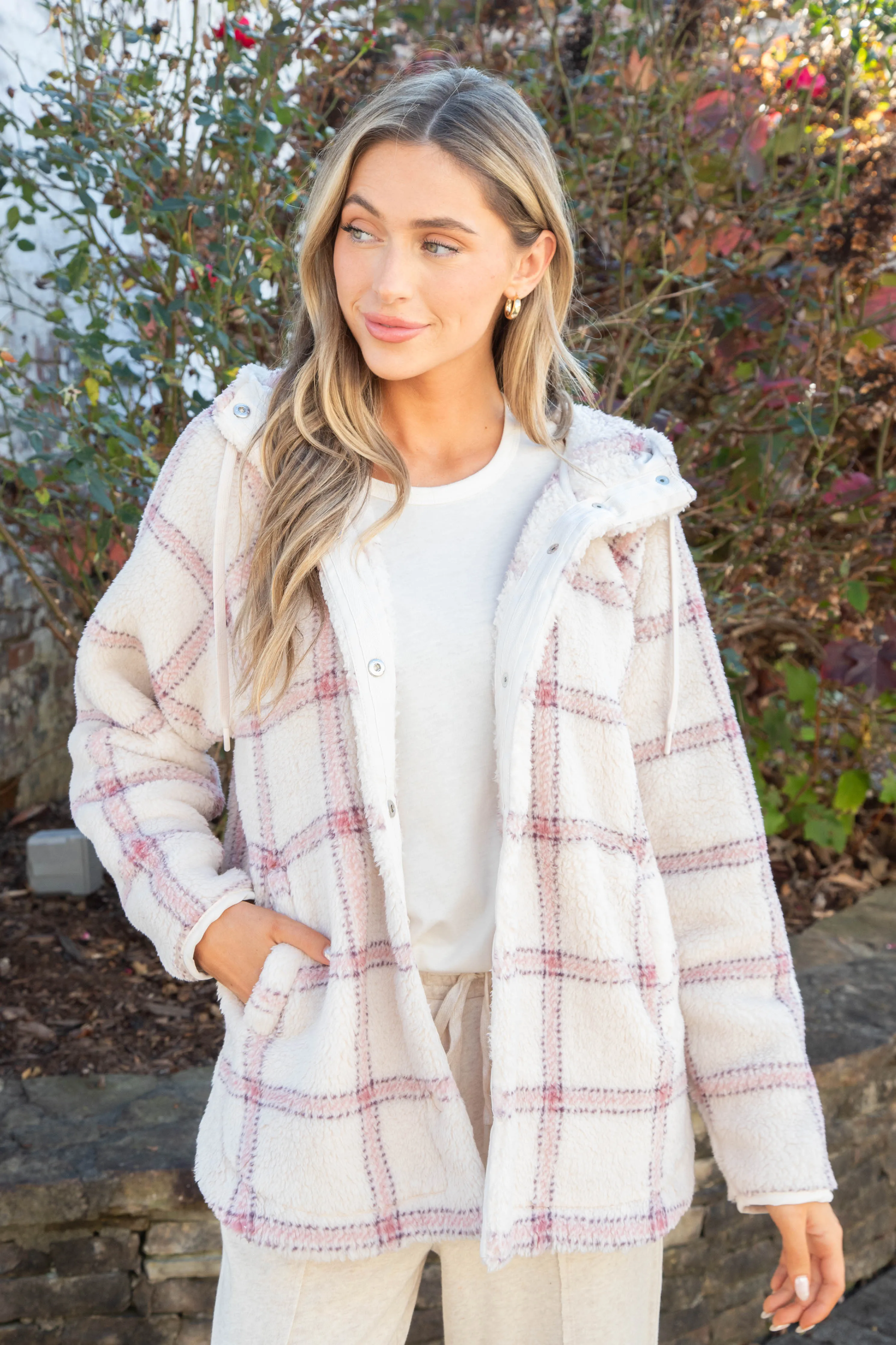 Cross Country Plaid Jacket, Winter White | Z Supply