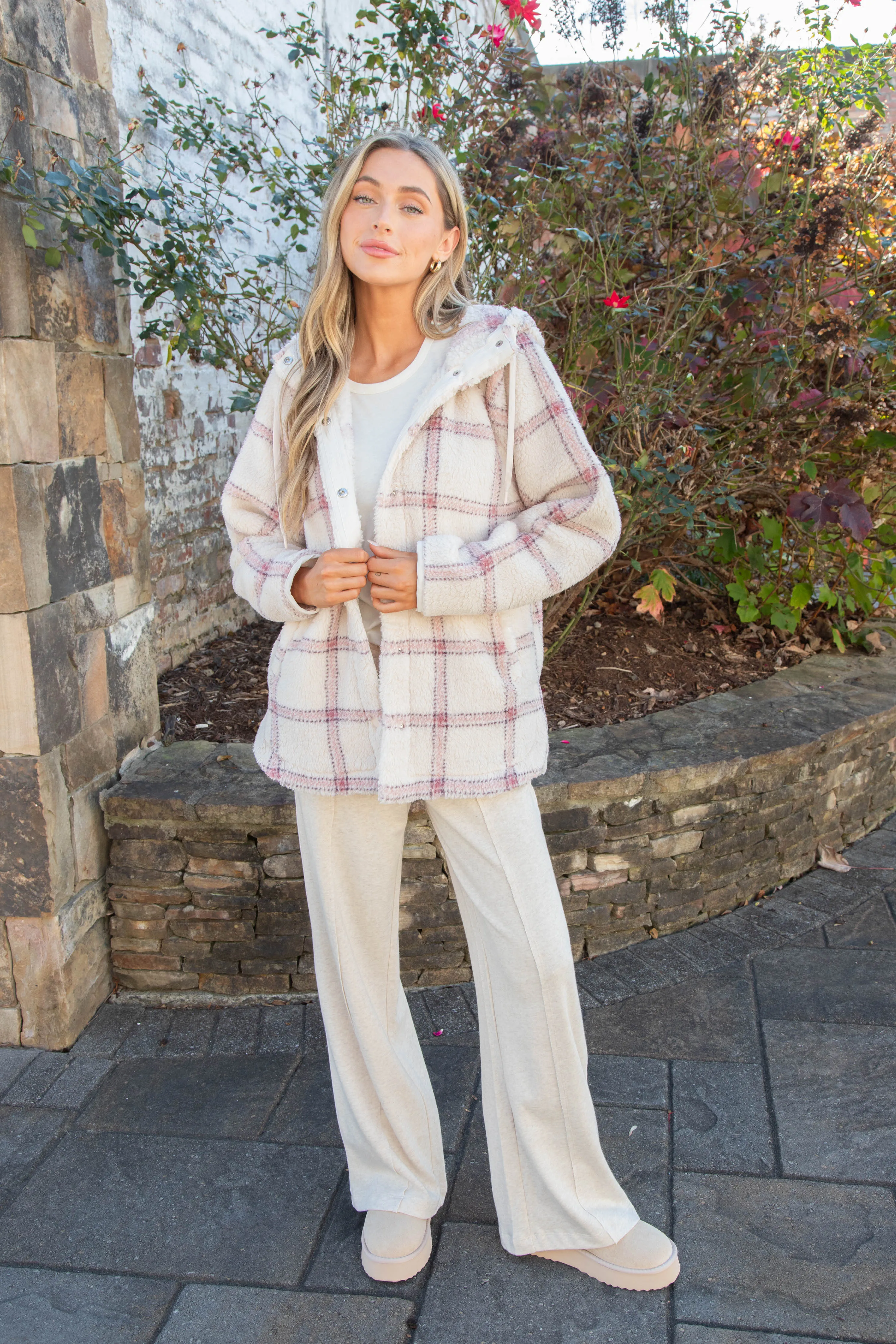 Cross Country Plaid Jacket, Winter White | Z Supply