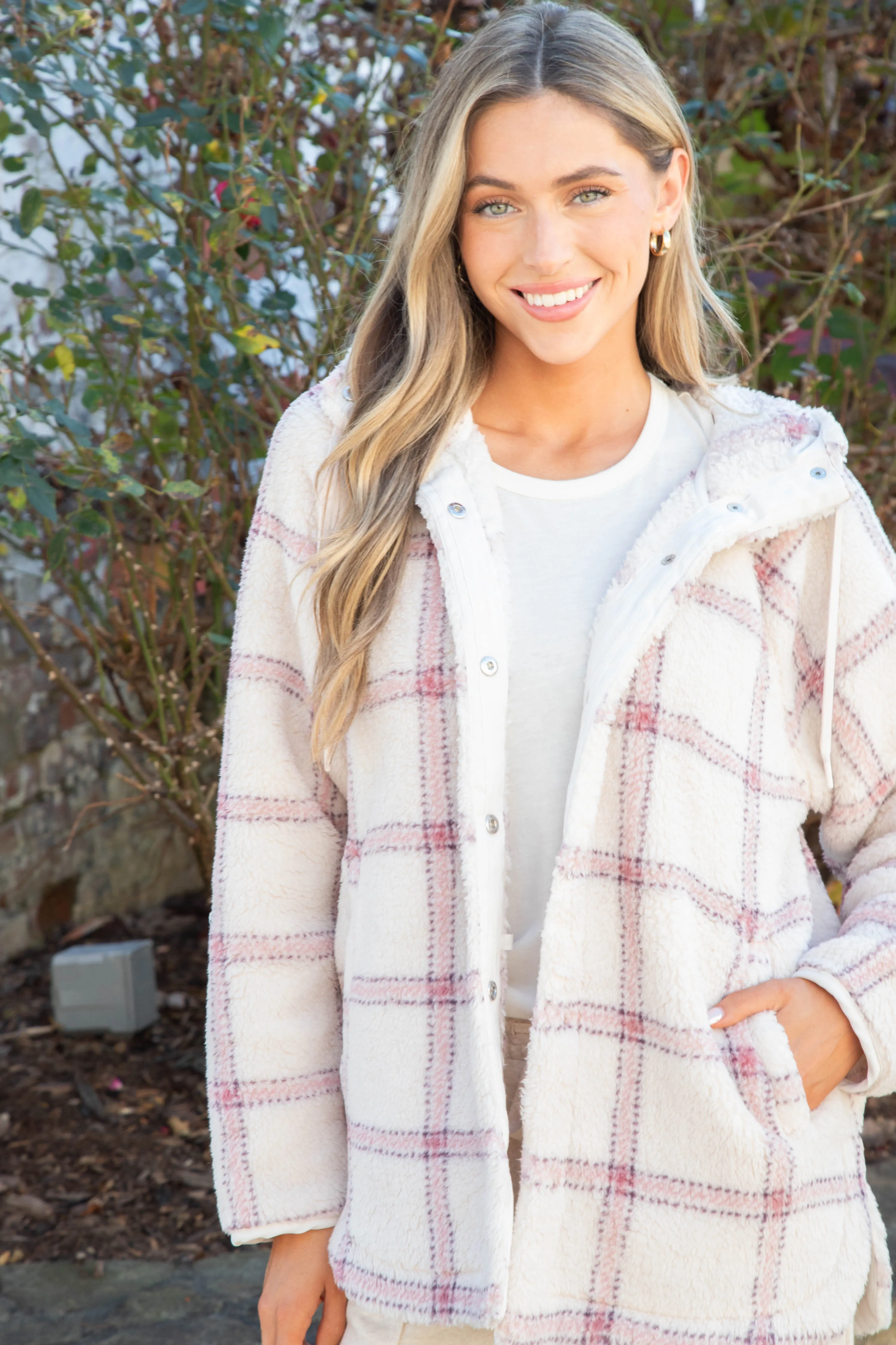 Cross Country Plaid Jacket, Winter White | Z Supply