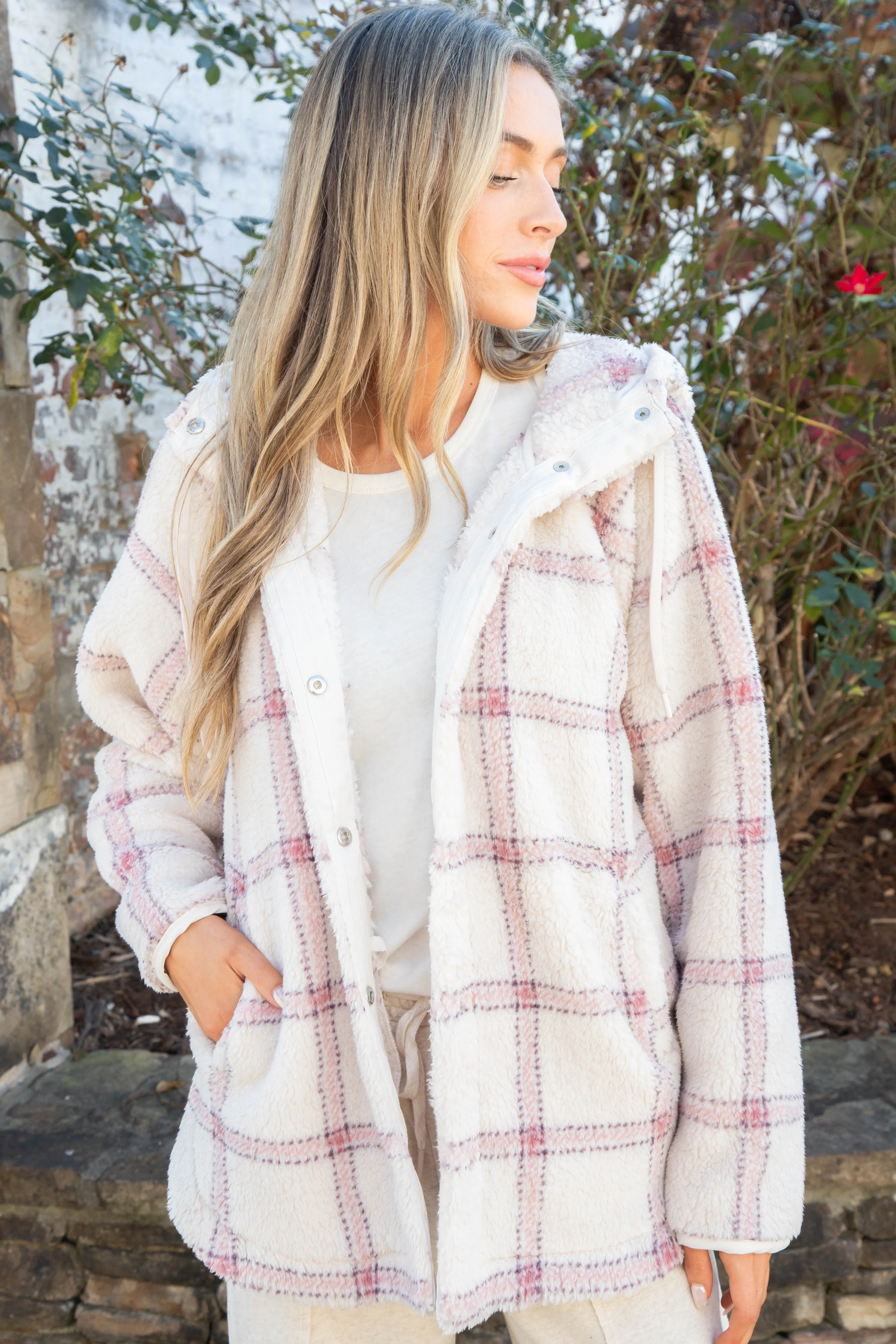 Cross Country Plaid Jacket, Winter White | Z Supply