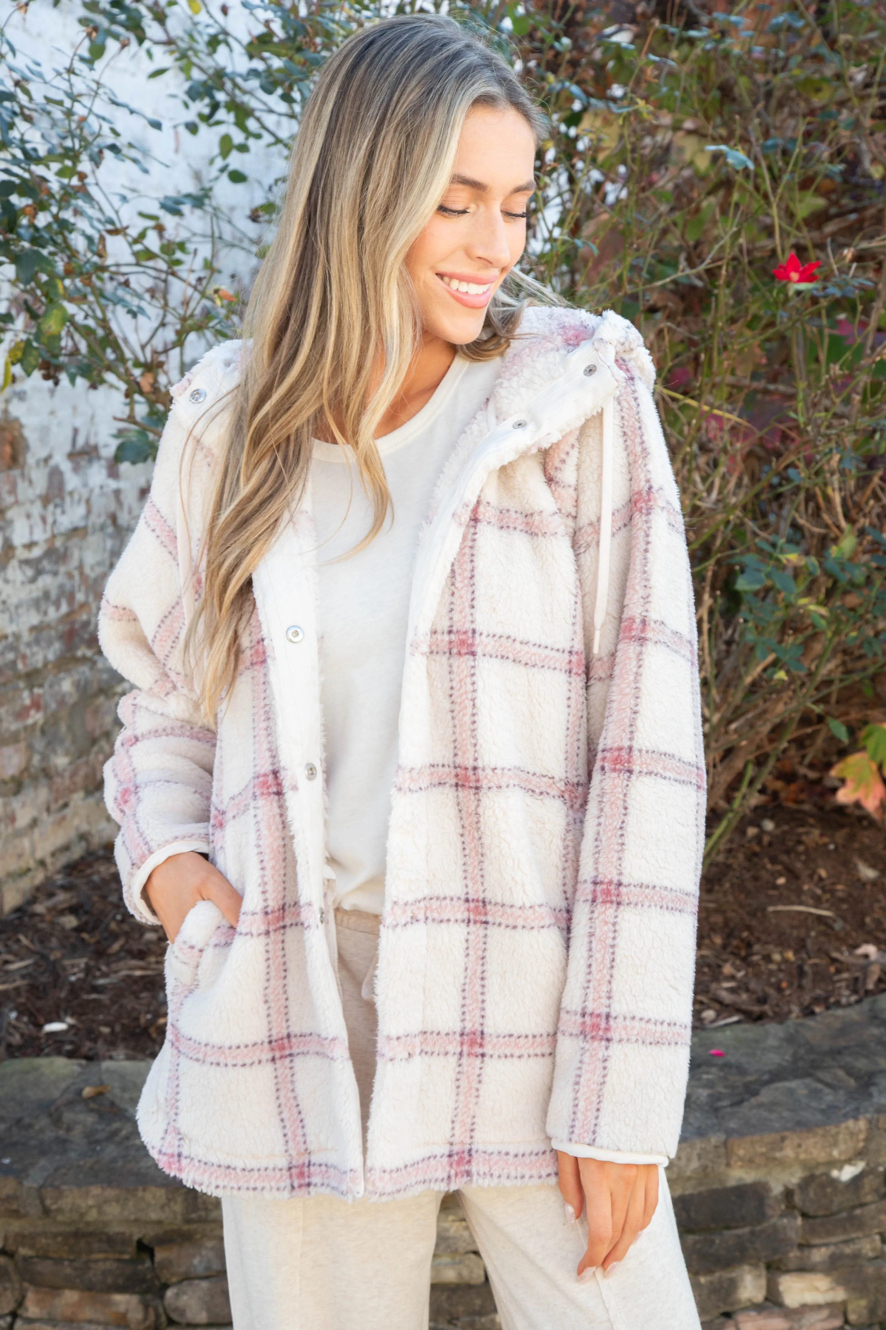Cross Country Plaid Jacket, Winter White | Z Supply