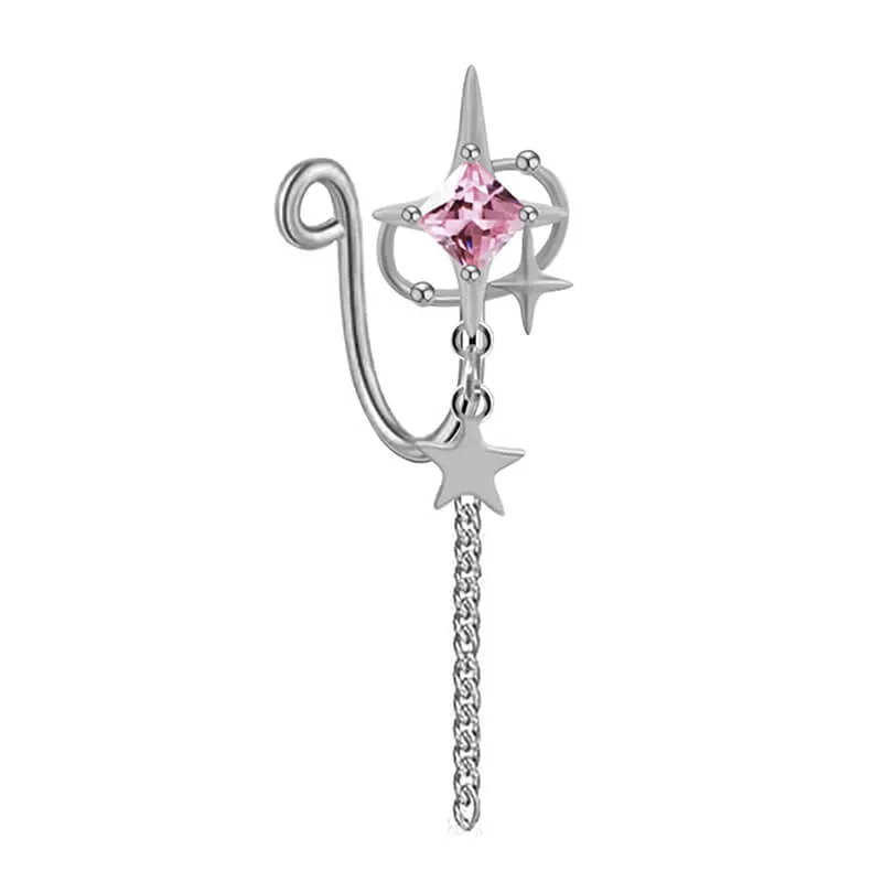 Cross Star Heart Shape Stainless Steel Nose Ring