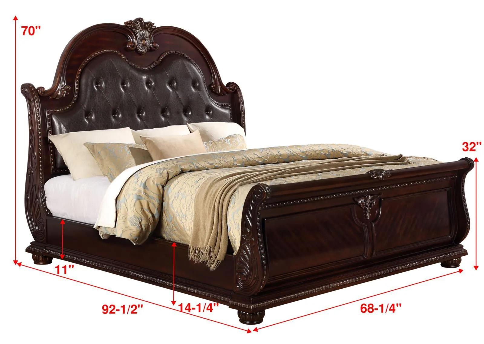 Crown Mark Stanley Queen Bed