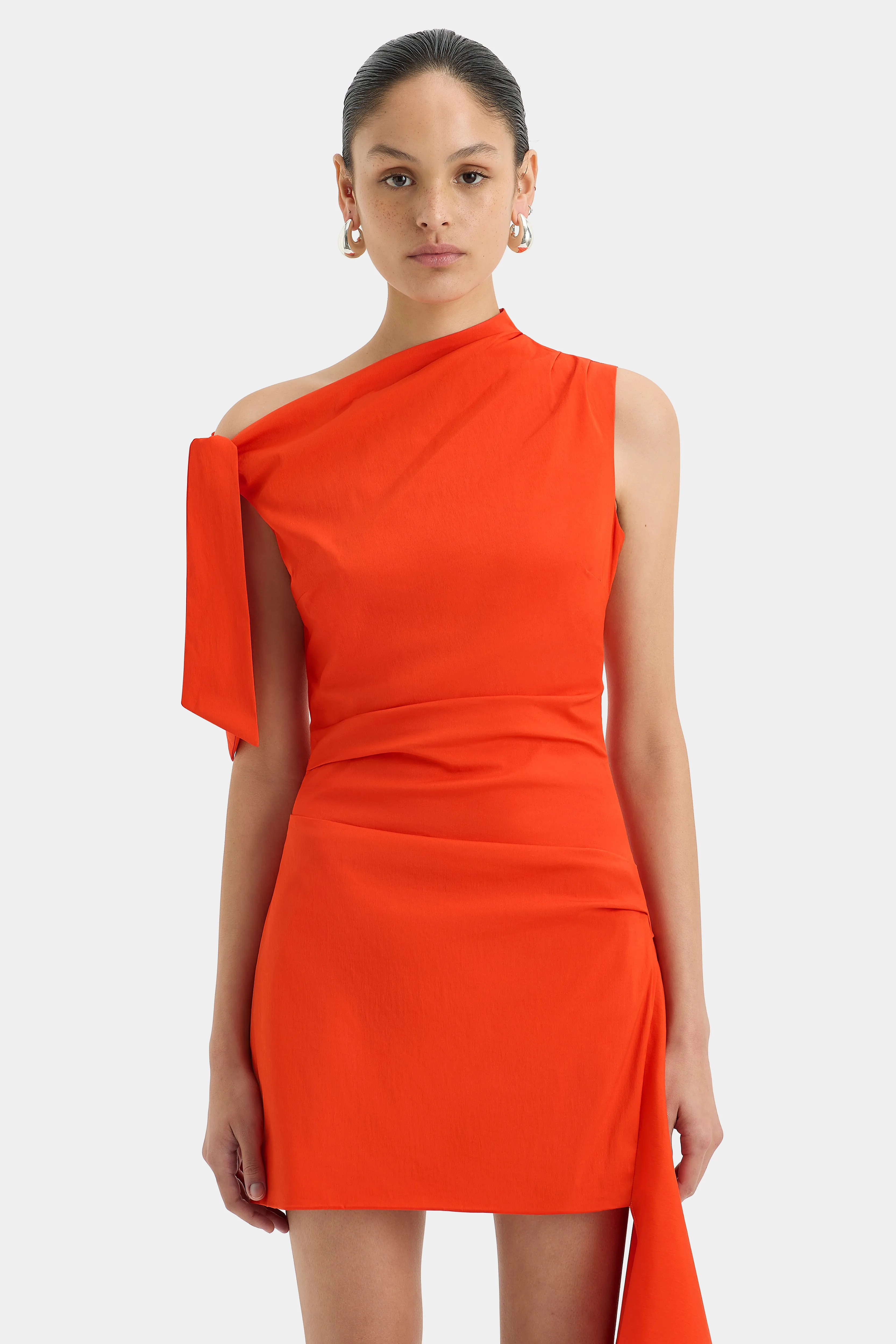 Dahlia Mini Dress Tangerine