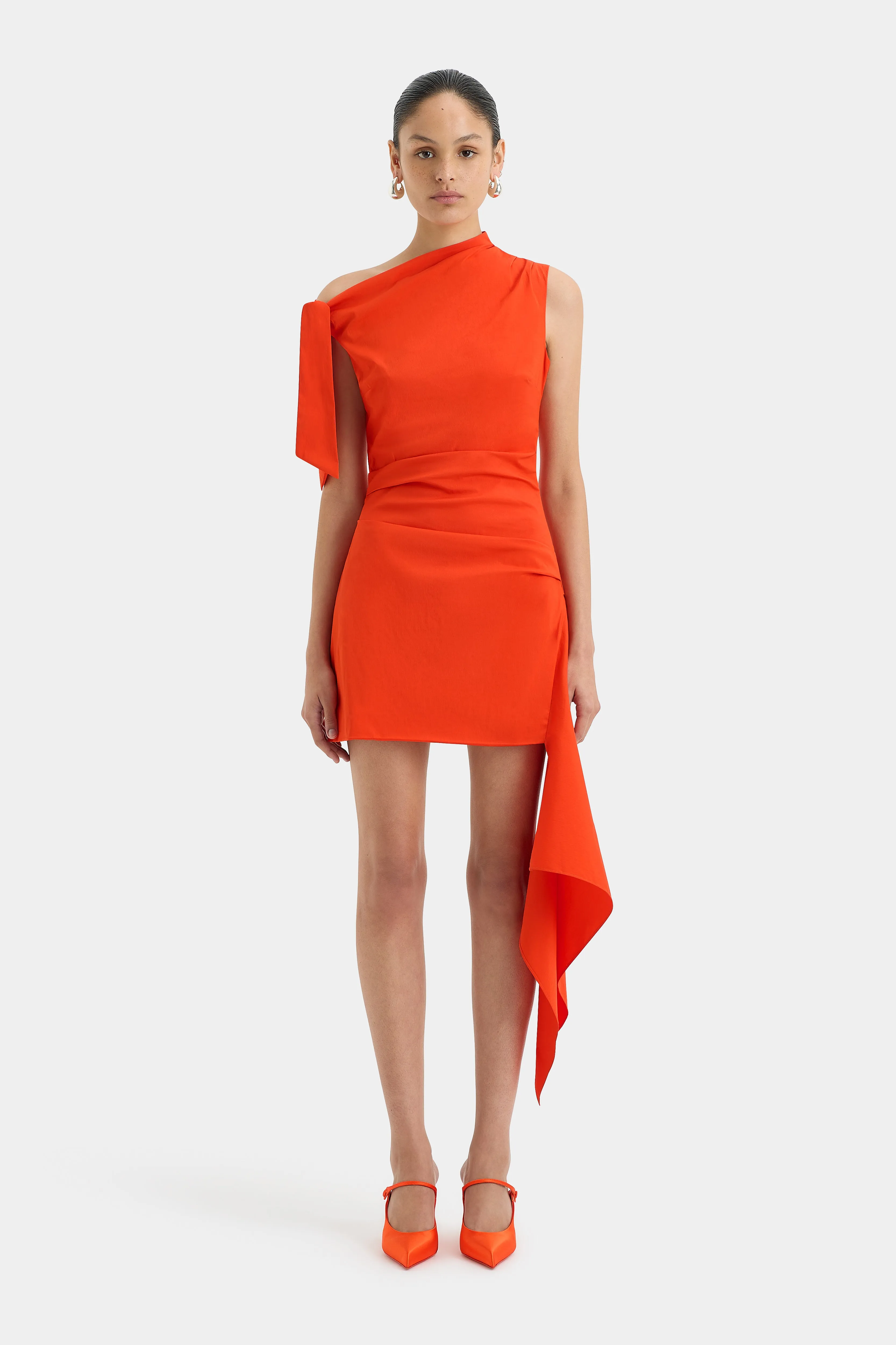 Dahlia Mini Dress Tangerine