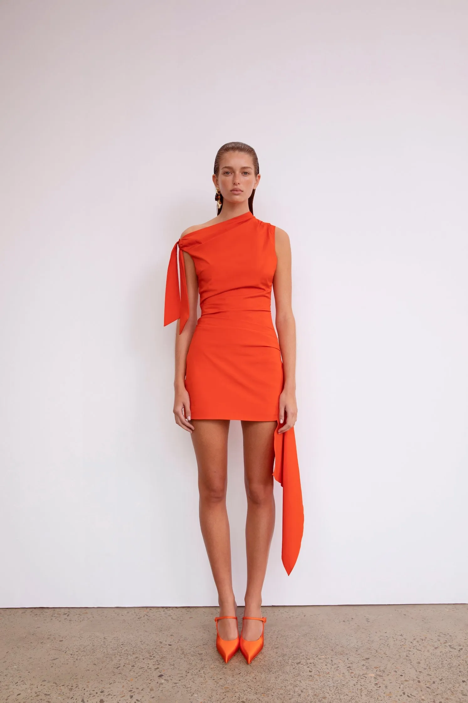 Dahlia Mini Dress Tangerine