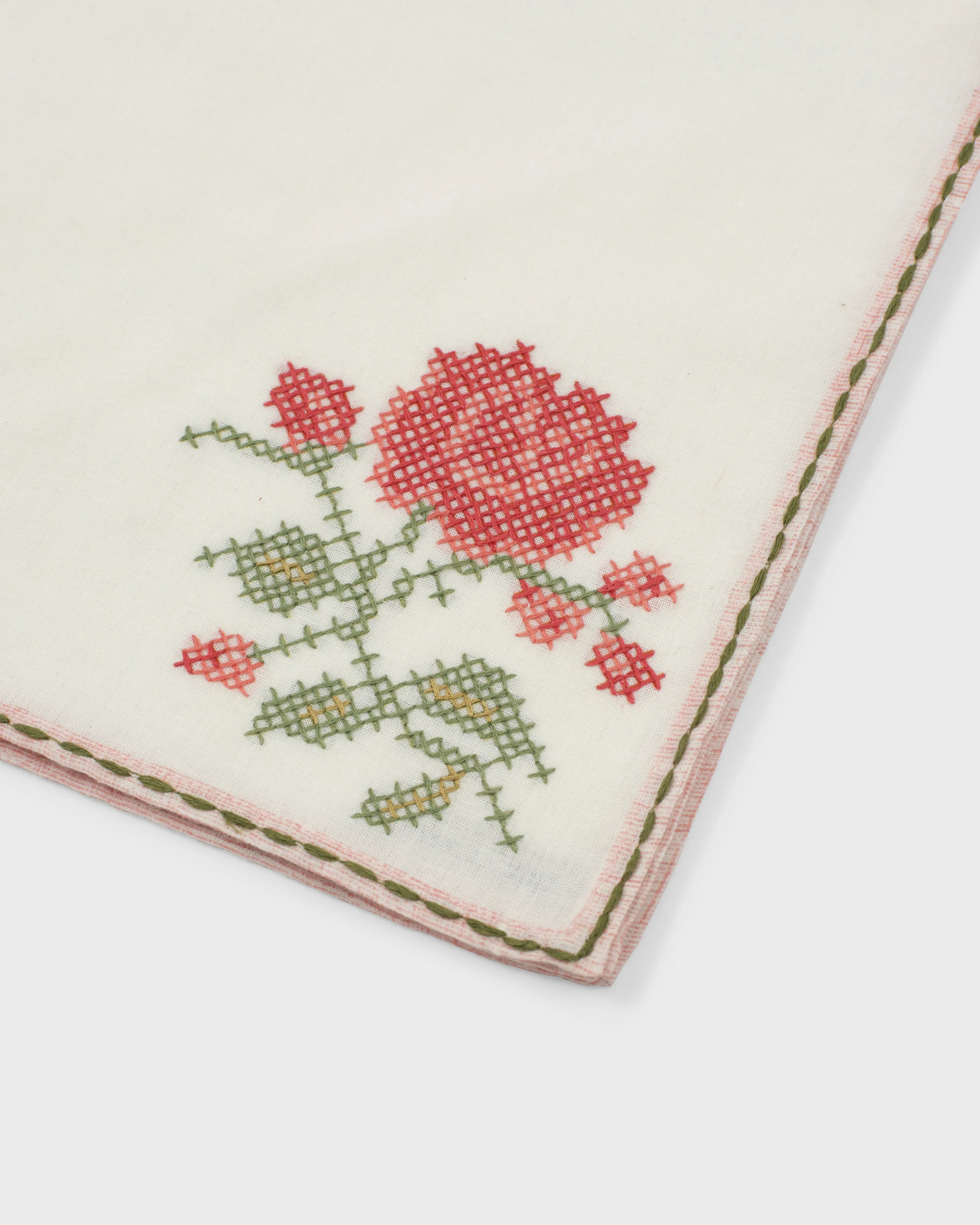 D'Ascoli Roma Hand-Embroidered Napkins (Set of 4)