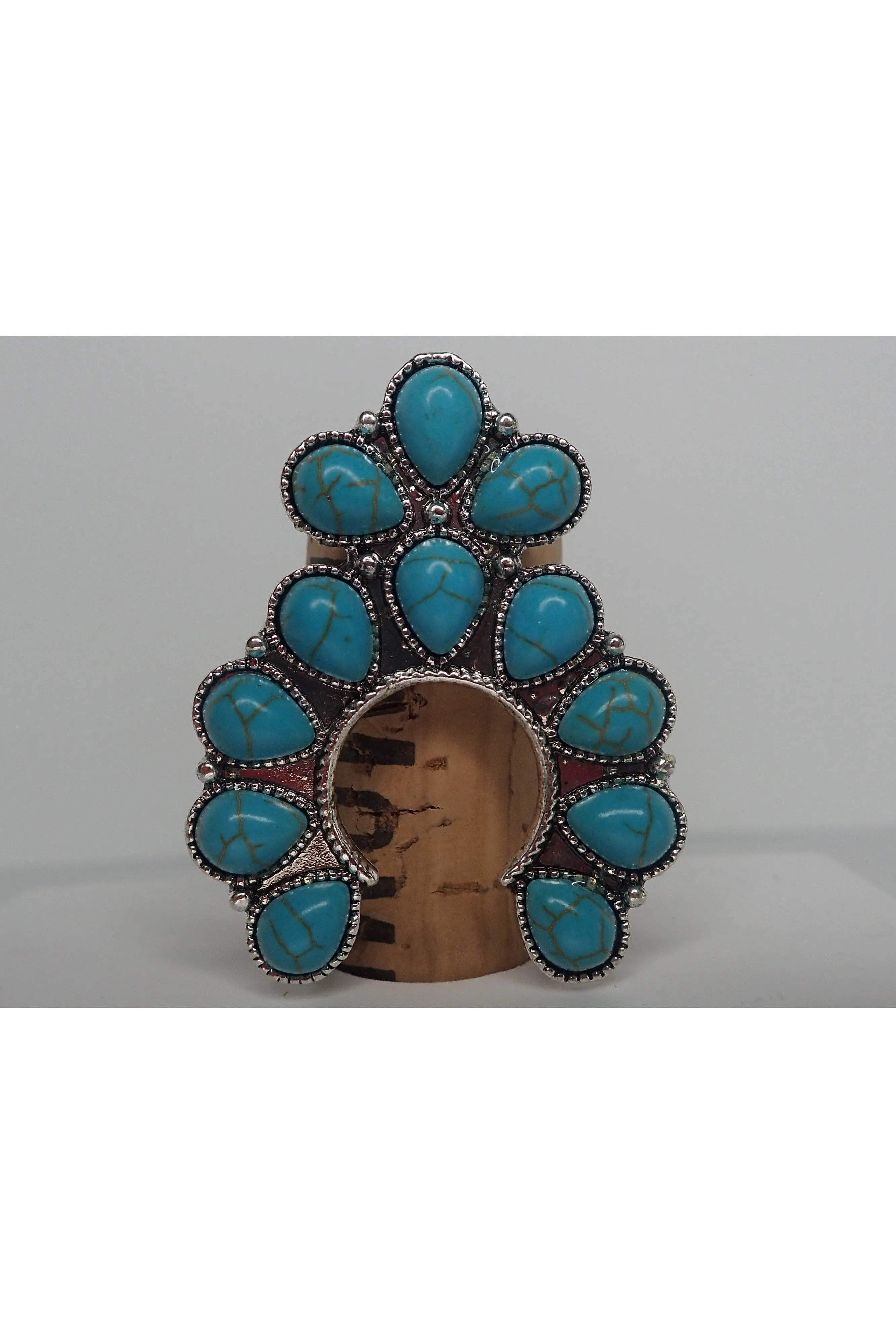 Emma Turquoise Horseshoe Ring
