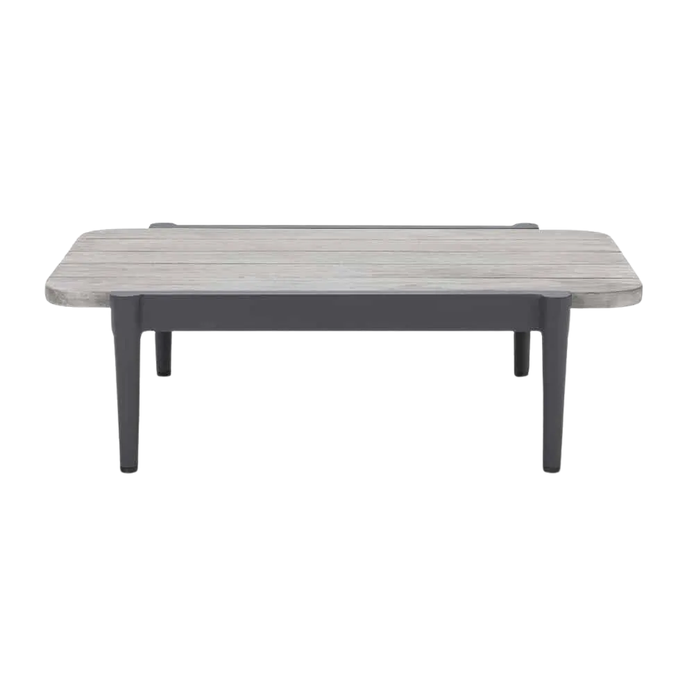 Escape Aluminium and Teak Side Table (Graphite)