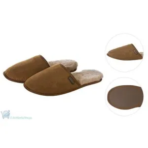 Essential Sheepskin Scuff (Soft Sole) - Chestnut Color - Possum Pam