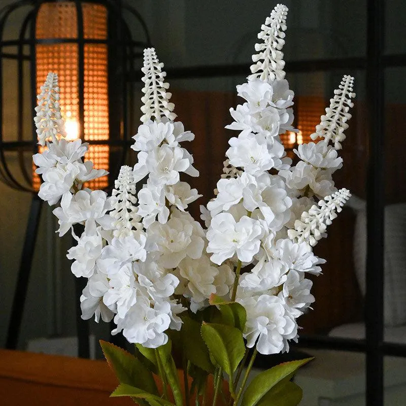 Faux Everlasting Snapdragon Flower Stick - Off White