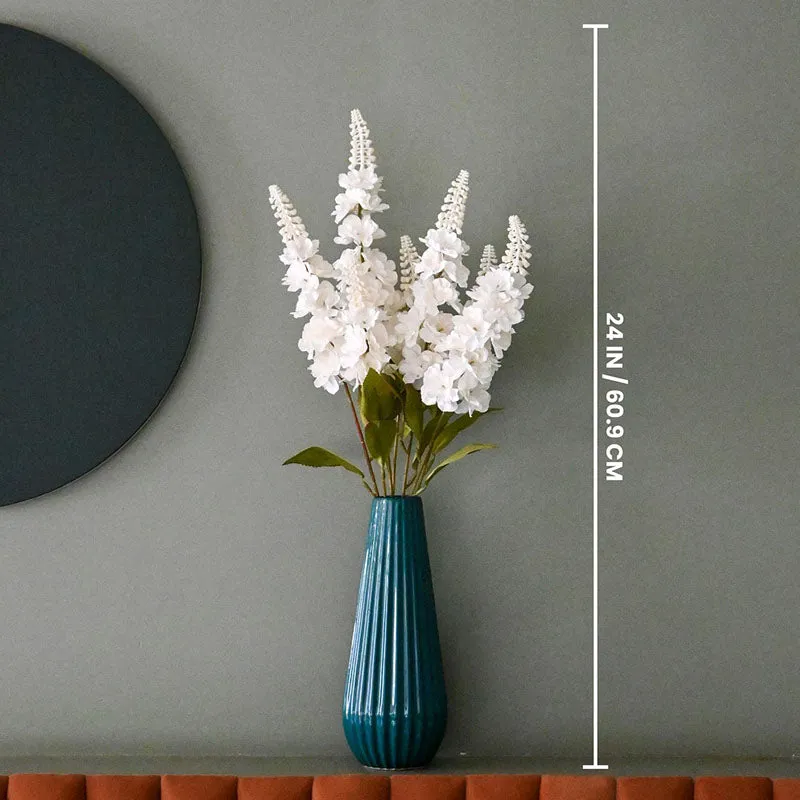 Faux Everlasting Snapdragon Flower Stick - Off White