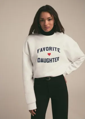 FAVORITE DAUGHTER HEART LOGO SWEATSHIRT