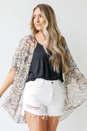 Feel The Breeze Snakeskin Kimono