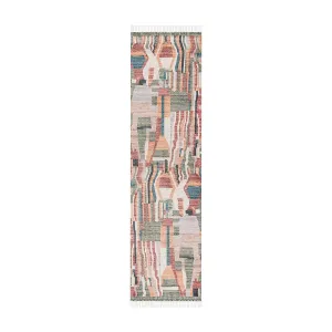 Fern Abstract Tribal Runner Rug