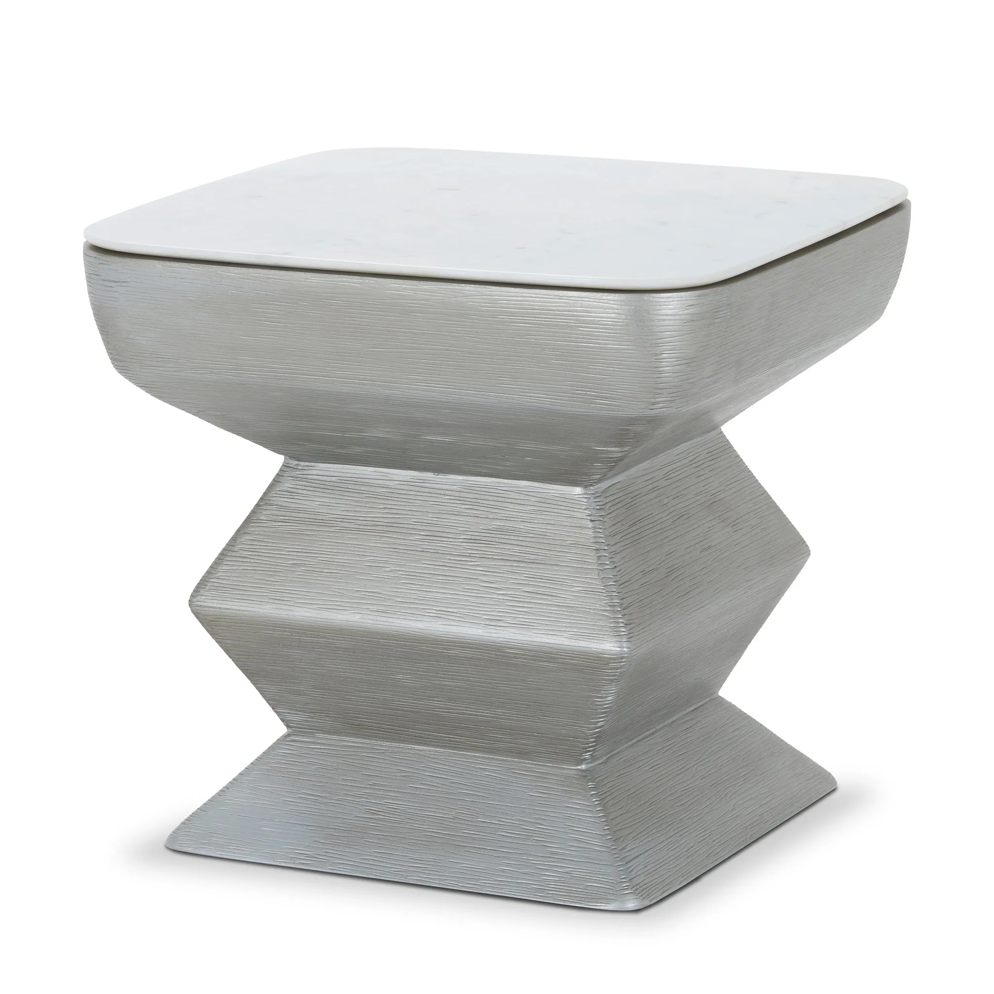 FLOW SILVER END TABLE