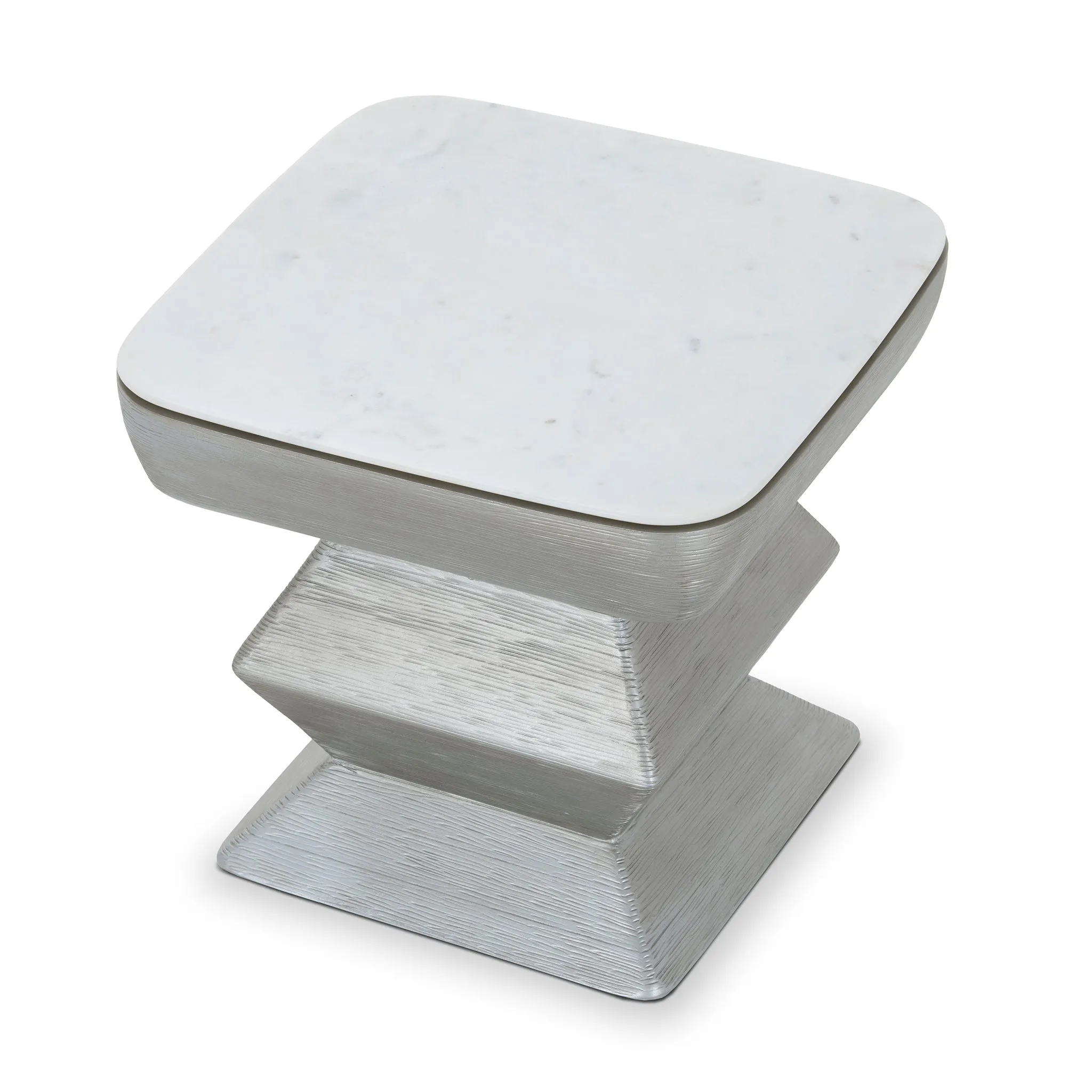 FLOW SILVER END TABLE