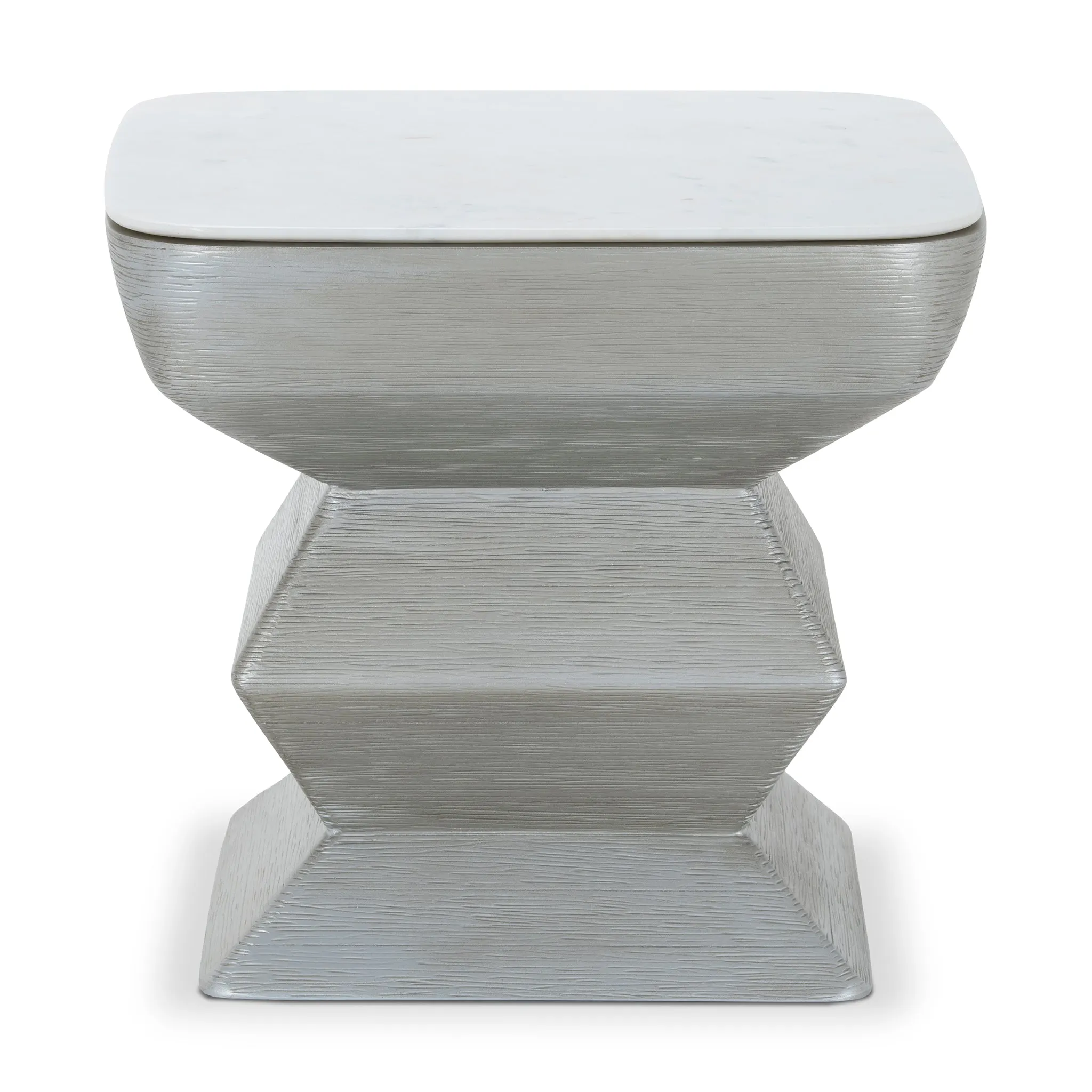 FLOW SILVER END TABLE