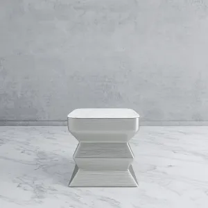 FLOW SILVER END TABLE