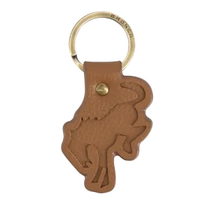 Ford Bronco Buck Leather Keychain