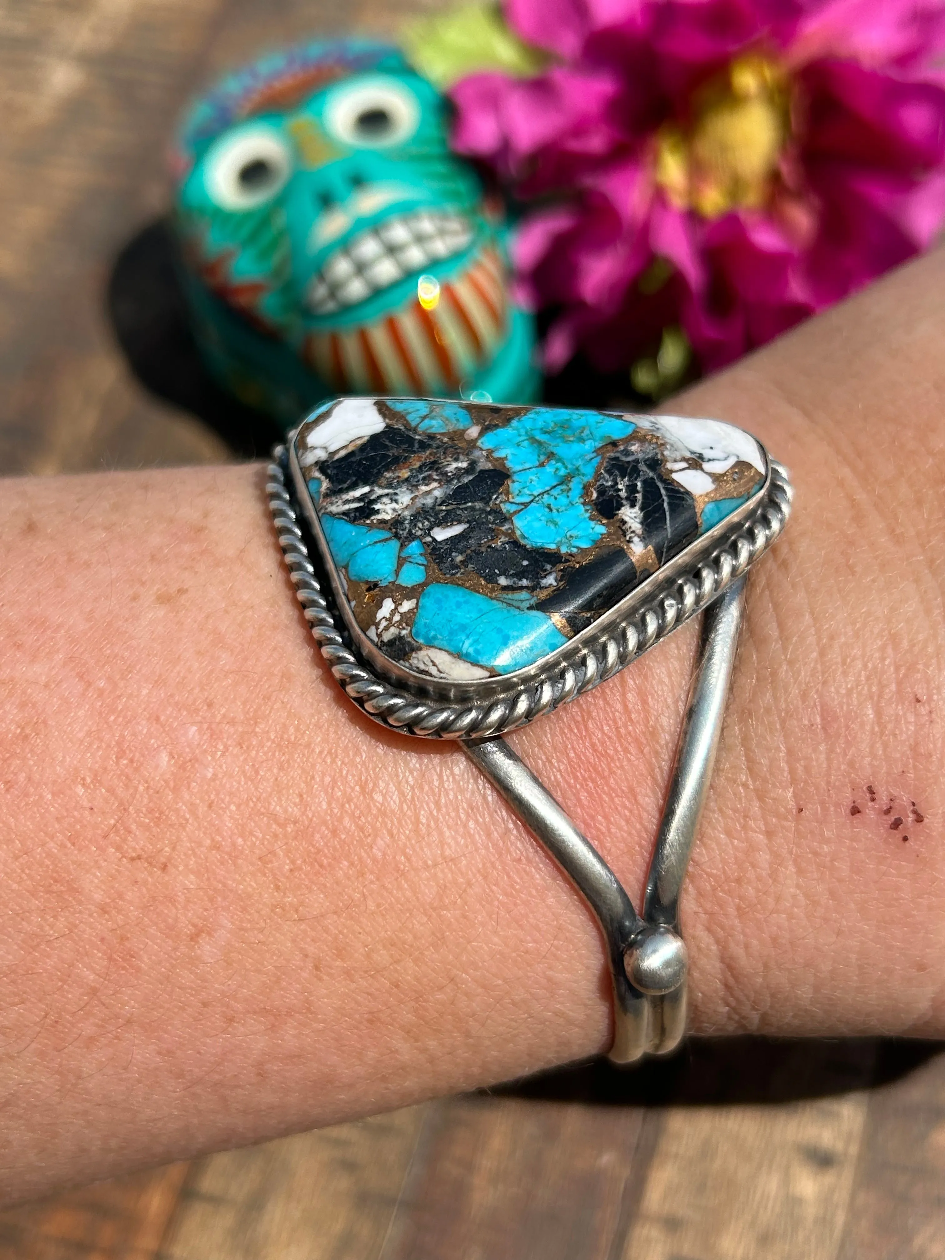 Freeform Spiny Kingman Cuff #5